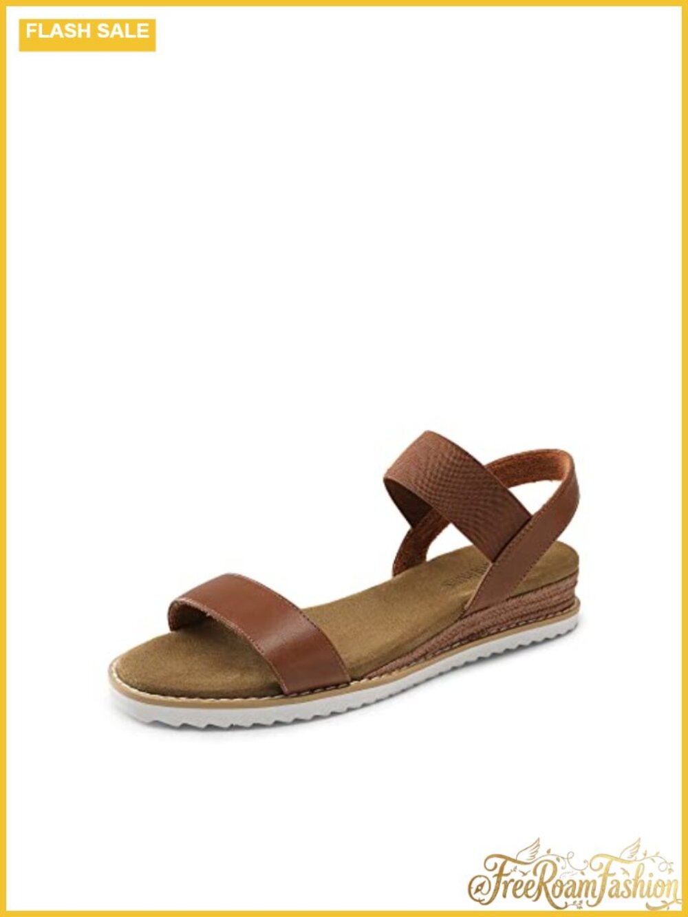 Womens Espadrille Wedge Ankle Strap Sandals Faux Leather Slip On